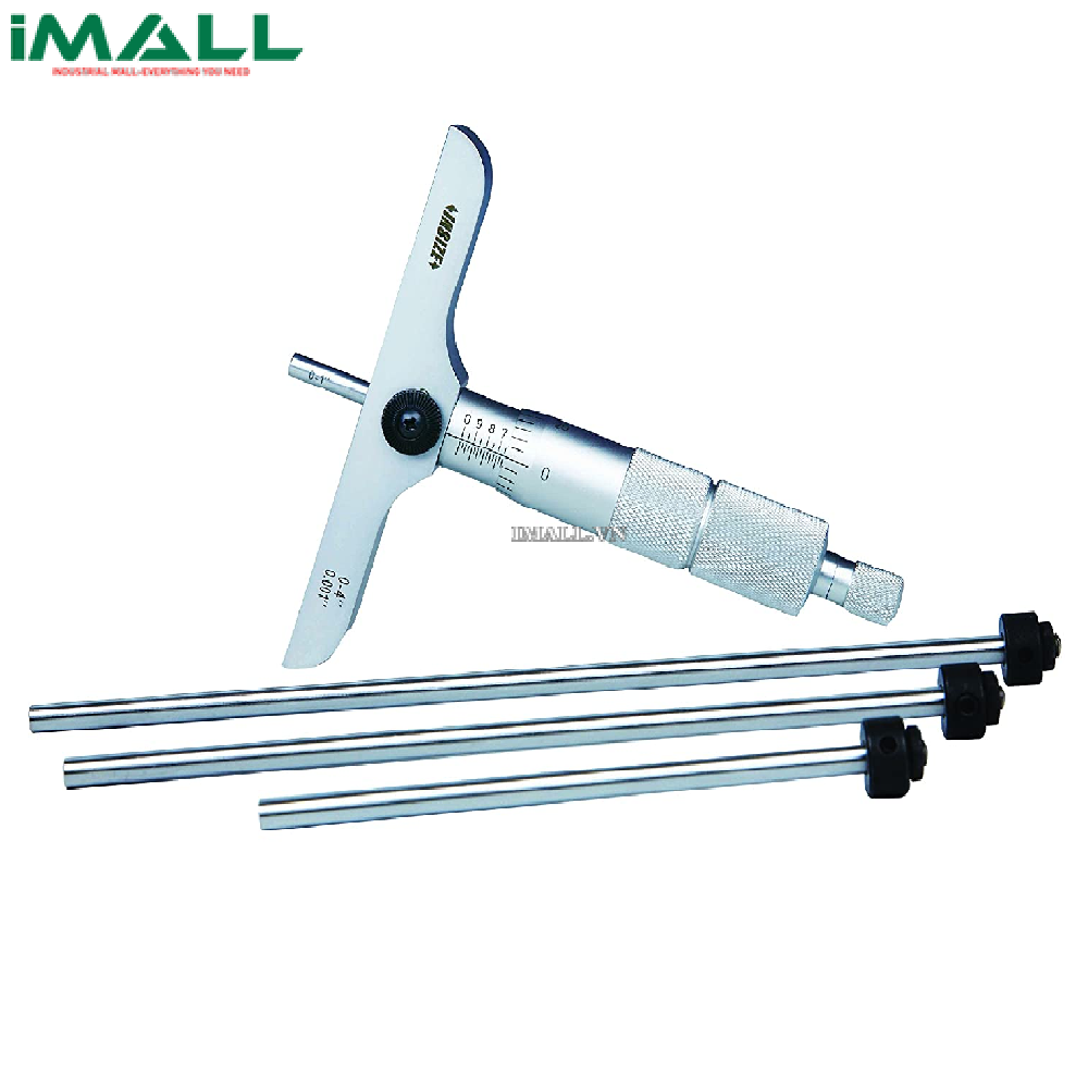Panme đo độ sâu cơ khí INSIZE 3241-B50 (0-50mm; 0.01mm)
