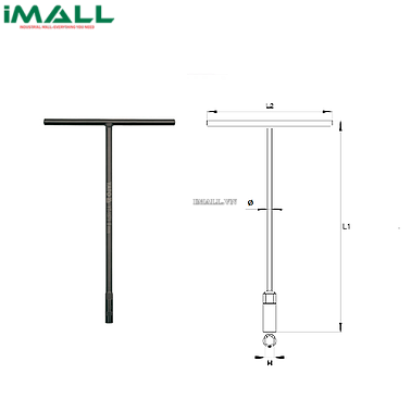 Cờ lê ống điếu chữ T loại dài Yato YT-1576 (13mm)