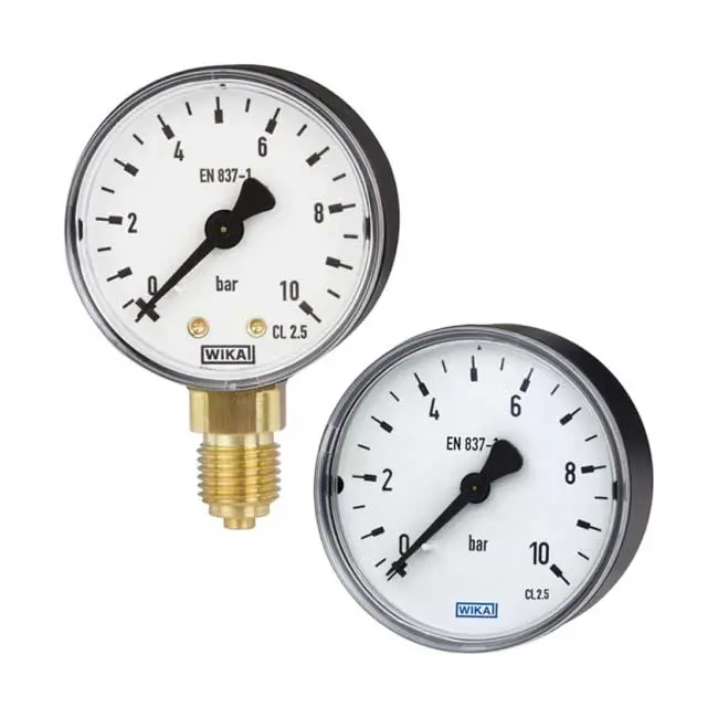 Đồng hồ đo áp suất hiển thị kim WIKA  111.12